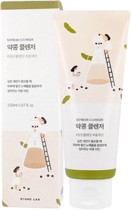 Round LAB Soybean Nourishing Cleanser | Scrub foam cleanser, Gentle exfoliation, Remove blackheads and excess sebum, a potent plant-derived ingredient (5.07fl.oz)