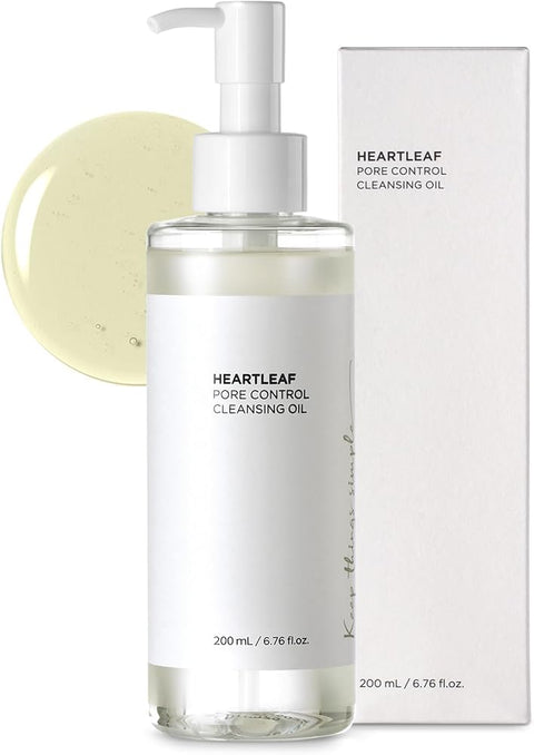 Cleansing Oil for Face 200ml - Plant-Based Makeup Remover & Blackhead Cleanser - Lightweight Pore Control for Sensitive Skin - Personal Care