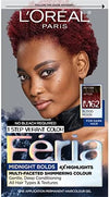 L'Oreal Paris Feria Midnight Bold Multi-Faceted Permanent Hair Dye, One-Step Hair Color Kit for Dark Hair, No Bleach Required, Blood Moon - Personal Care