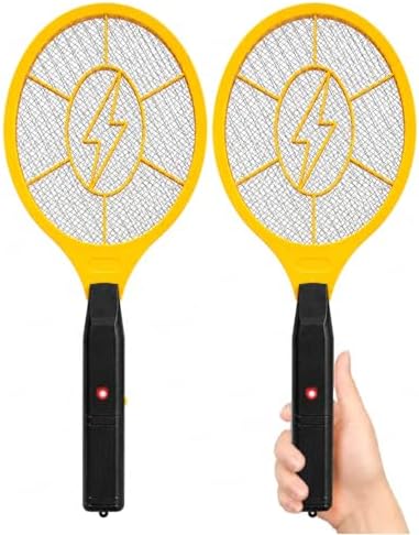 Tridok Electric Fly Swatter, 2 Pack, Handheld Bug Zapper Racket