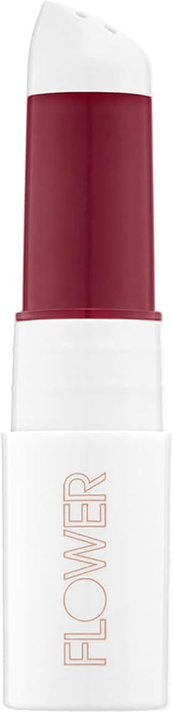 FLOWER Beauty By Drew Barrymore Perfect Pout Hydrating Lip Mask - Soothes + Softens Lips + Natural-Looking Tint - Recovery Lip Treatment + Moisturizes + Hydrates Lips - Scented - Cruelty-Free + Vegan ( Berry-More)