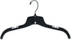Nahanco 25500BHMG Plastic Shirt/Dress Hanger with Black Swivel Hook and Molded Non-Slip Sh - Image 1