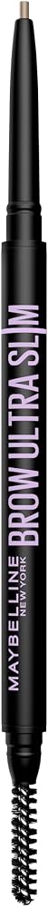 Maybelline Express Brow Ultra Slim Eyebrow Makeup, Brow Pencil with Precision Tip and Spoolie for Defined Eyebrows, Blonde, 1 Count, Packaging May Vary