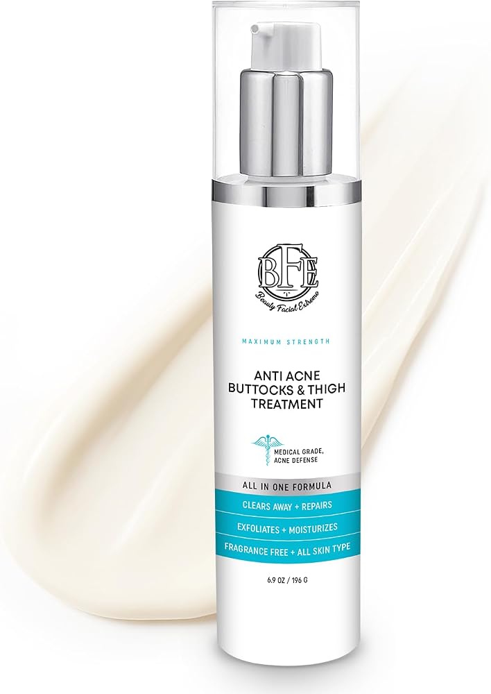 Butt Acne Treatment Cream – Clears Breakouts, Pimples, Dark Spots & Ingrown Hairs on Buttocks & Thighs – Smooths Rough Skin & Prevents Future Breakouts