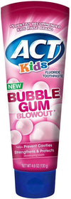 ACT Kids Bubblegum Blowout Toothpaste 4.6 Ounce (Pack of 2)