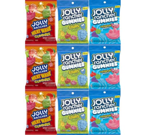 Variety Pack Jolly Rancher Gummies, Original, Sours, Spicy 'N Sweet, 9 Pack, 3 Each Flavor - Personal Care