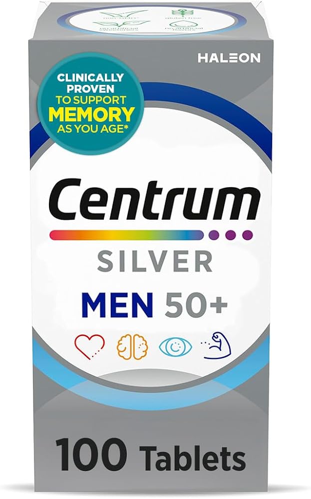 Centrum Silver Men's Multivitamin for Men 50 and Over, 100 Tablets - Personal Care