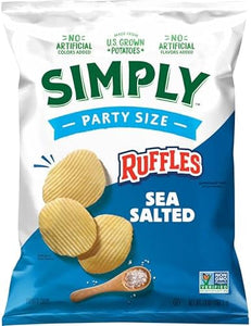 Simply Ruffles Sea Salt Party Size 13 Ounce