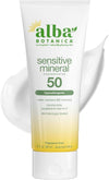 Alba Botanica Sensitive Mineral Sunscreen Lotion SPF 50, 3 Oz - Personal Care