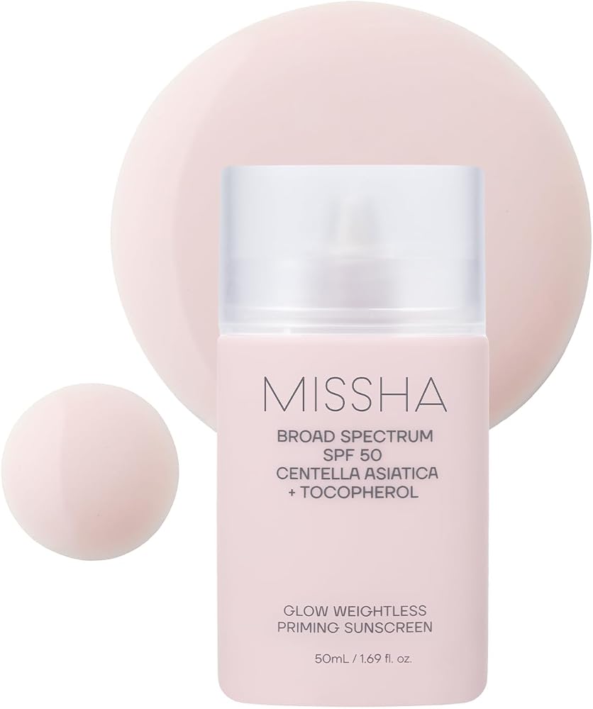 Missha Glow Weightless Priming Sunscreen SPF 50 Centella 1.69 oz - Personal Care