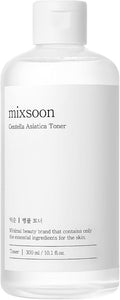 Mixsoon Centella Asiatica Toner-Soothing and Hydrating Facial Toner, CICA Extract, Gentle Formula for Sensitive, Balanced Skin 300ml / 10.14 fl.oz. Korean Glass Skin Care