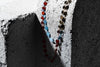 Charming Charlie 2-Layered Gold-Plated Beaded Chain Necklace - Blue Diamond Shape and Oran - Image 4