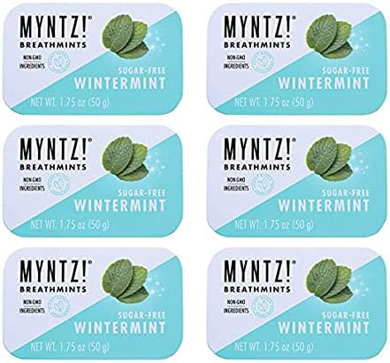 Myntz Blast Breathmints, Sugar Free 1.75-Ounce Containers (Wintermynt, 12 Pack)