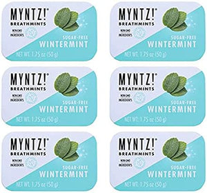 Myntz Blast Breathmints, Sugar Free 1.75-Ounce Containers (Wintermynt, 12 Pack)