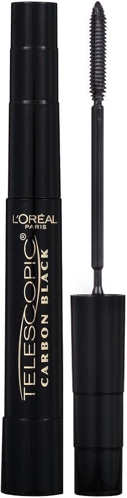 L'Oreal Paris Makeup Telescopic Original Lengthening Mascara, Carbon Black, 0.27 Fl Oz (Pack of 1) - Personal Care