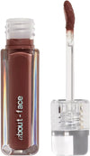 About-Face Light Lock Lip Gloss | Chestnut | High Shine Oil | Non Sticky (0.21oz) - Lipstick - Lip Makeup
