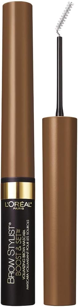 L'Oreal Paris Cosmetics Brow Stylist Boost and Set Brow Mascara, Light Brunette, 0.1 Fluid Ounce - Personal Care
