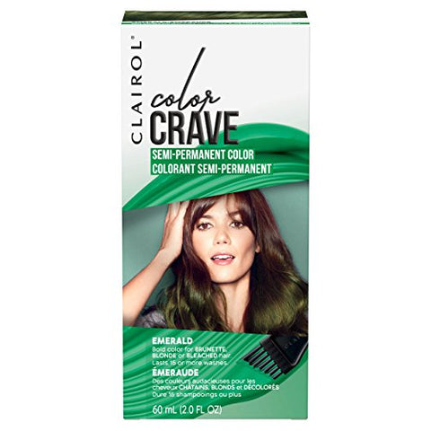 Clairol Color Crave Semi-permanent Hair Dye, Emerald Hair Color, 1 Count - Personal Care