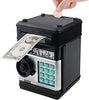 Piggy Bank Electronic Mini ATM for Kids Toy, Safe Coin Banks Money Saving Box Password Code Lock for Children,Boys Girls Best Gift (Black)