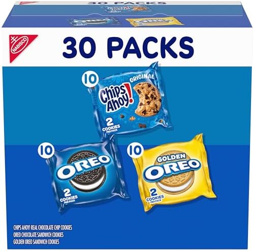 Nabisco Sweet Treats Cookie Variety Pack OREO & CHIPS AHOY!, 30 Snack Packs - Personal Care