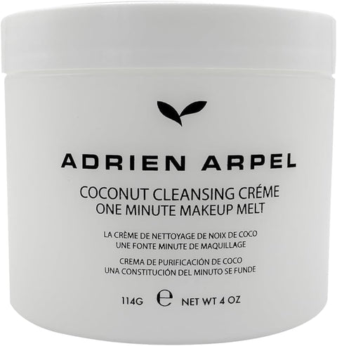 Coconut Cleansing Crème, Facial Cleanser & Makeup Remover, Balm Hydrates & Softens Sensitive, Dry & Mature Skin, 4 oz - Personal Care