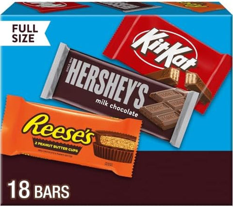 Hershey'S KIT KAT & REESE'S Milk Chocolate Variety Box, 18 ct - Personal Care