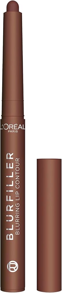 L'Oreal Paris Blurfiller Lip Liner, Lightweight, Buildable, and Sculpting Lip Pencil, Line, Define, and Contour for Fuller-Looking Lips, Worth It Intense, 0.21 oz