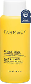 Farmacy Honey Milk Face Essence - Hydrating Milky Toner with Honey, Ceramides, Chamomile + Aloe - Helps Strengthen Skin Barrier + Replenish Moisture - Soothing + Calming Skincare (120ml)