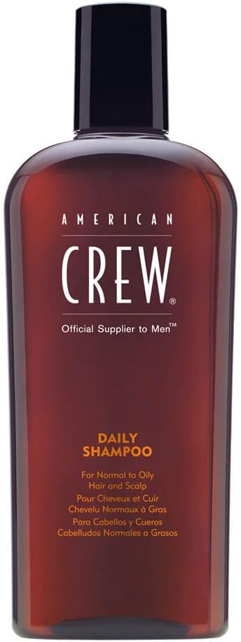 Men's Shampoo by American Crew, Moisturizing Shampoo for Oily Hair, 8.45 Fl Oz