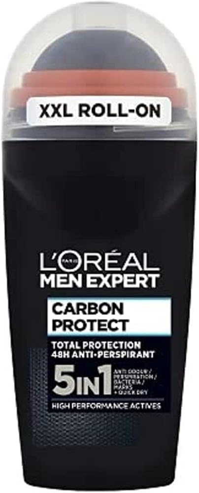 L'Oreal Paris Men Expert Carbon Protect 48 Hour Roll-On, Multi-color, Fresh, 1.69 Oz - Personal Care