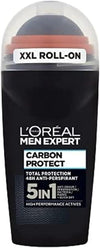 L'Oreal Paris Men Expert Carbon Protect 48 Hour Roll-On, Multi-color, Fresh, 1.69 Oz - Personal Care