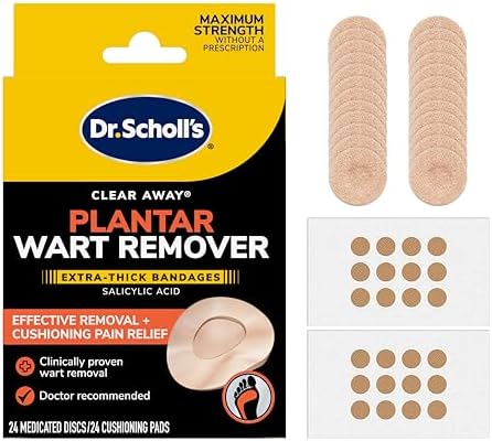 Dr. Scholl'S Clear Away Plantar Wart Remover Bandages, 24 Treatments - Personal Care
