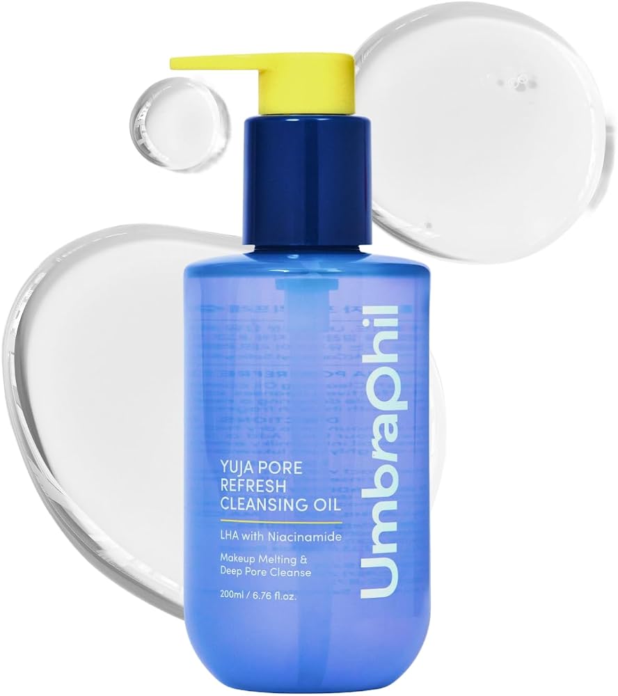 Collagen Pore Cleaning Oil Cleanser for Face by COSYUREE– AHA BHA PHA LHA Oil for Deep Cleansing, Face Cleansing, Hydration, and Makeup Removal, Korean Skincare with Lemon & Lavender