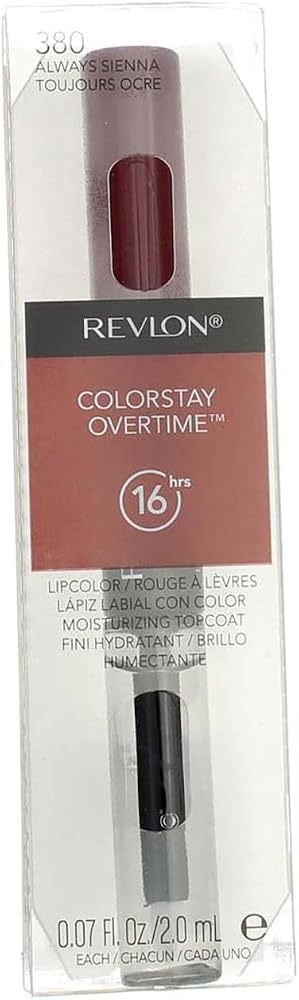 Revlon Colorstay Overtime Liquid Lip Color, Always Sienna [380] 0.07 Ounce