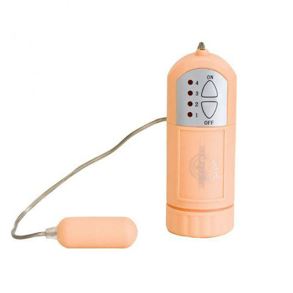 Velvet Touch Mini Bullet and Controller Waterproof, Peach