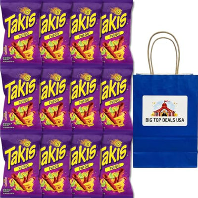 Multipack Snack Takis Fuego Rolled Spicy Tortilla Chips, Hot Chili Pepper & Lime Flavored Snack, 9.9 oz Bags - Personal Care