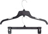 Hangon Shirt & Pants Hangers Combo Set Recycled Plastic, Black, 17 Inch & 12 Inch, 5 Each  - Image 1