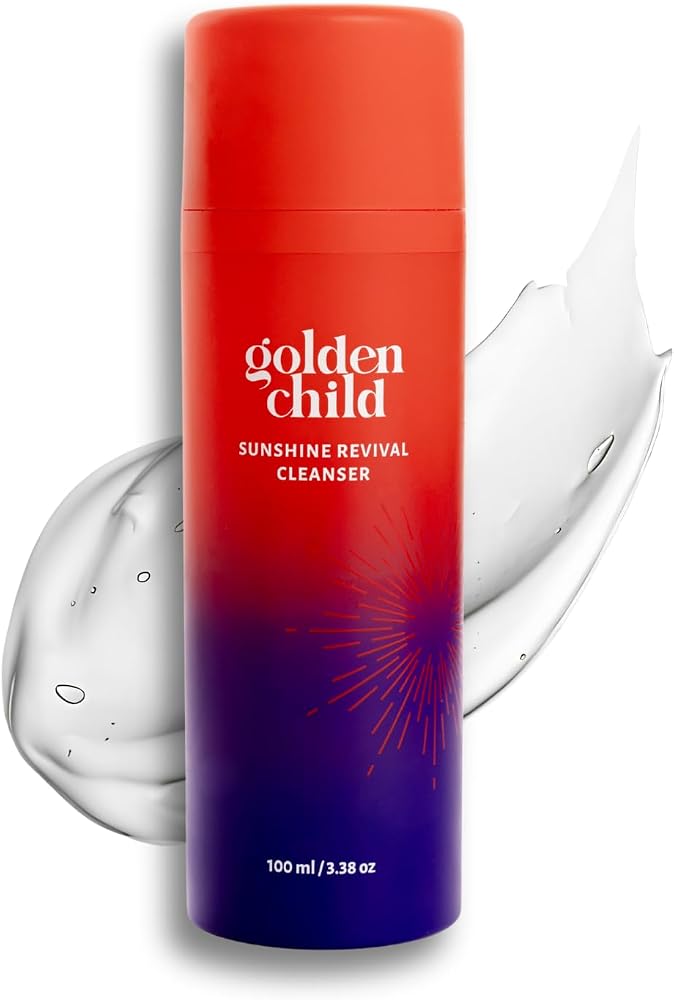 Golden Child Skin - Sunshine Revival Cleanser | Daily Cleanser for Sensitive Skin & combination Skin | Deep Cleans & Fights Breakouts | 100 ml / 3.38 oz
