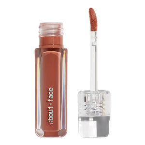 About-Face Light Lock Lip Gloss - Creamy Light Peachy Beige (0.21 Oz)