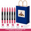 6-Piece Matte Lip Crayon Gift Set - Revlon 005 Sky High Bright Pink Shade, Long Lasting Ve - Image 4