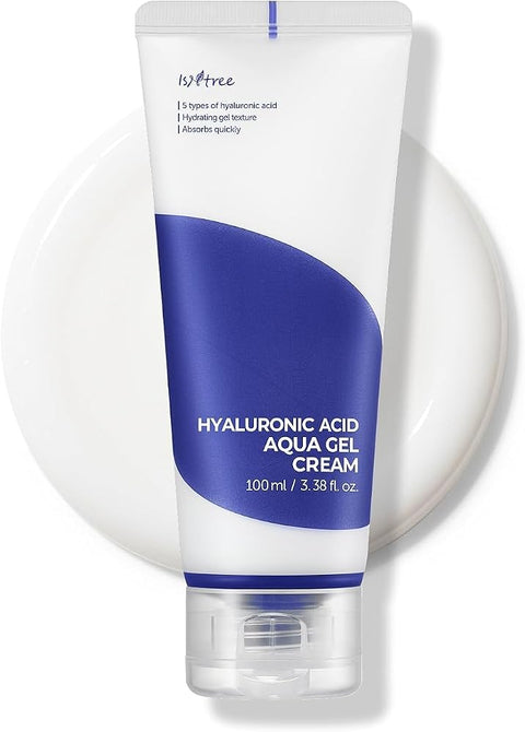 Isntree Hyaluronic Acid Aqua Gel Cream | Lightweight Gel Moisturizer with Hyaluronic Acid | Korean Face Moisturizer, Quick-Absorbing & Non-Greasy Hydration, 3.38 fl oz