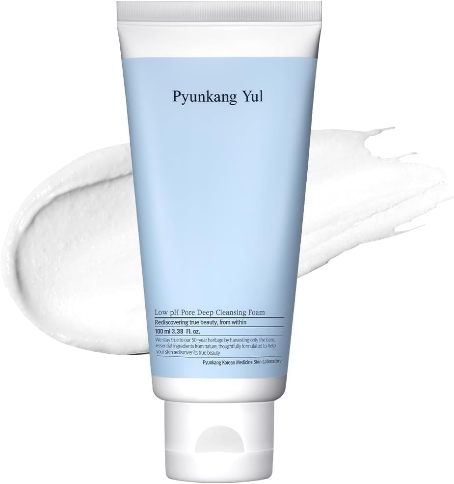 Pyunkang Yul PKY Low pH Pore Deep Cleansing Foam, Pore Cleanser with Fluffy Microbubbles, AHA, Witch Hazel, Zero Irritation, Korean Skincare (3.38 Fl. Oz, 100ml)