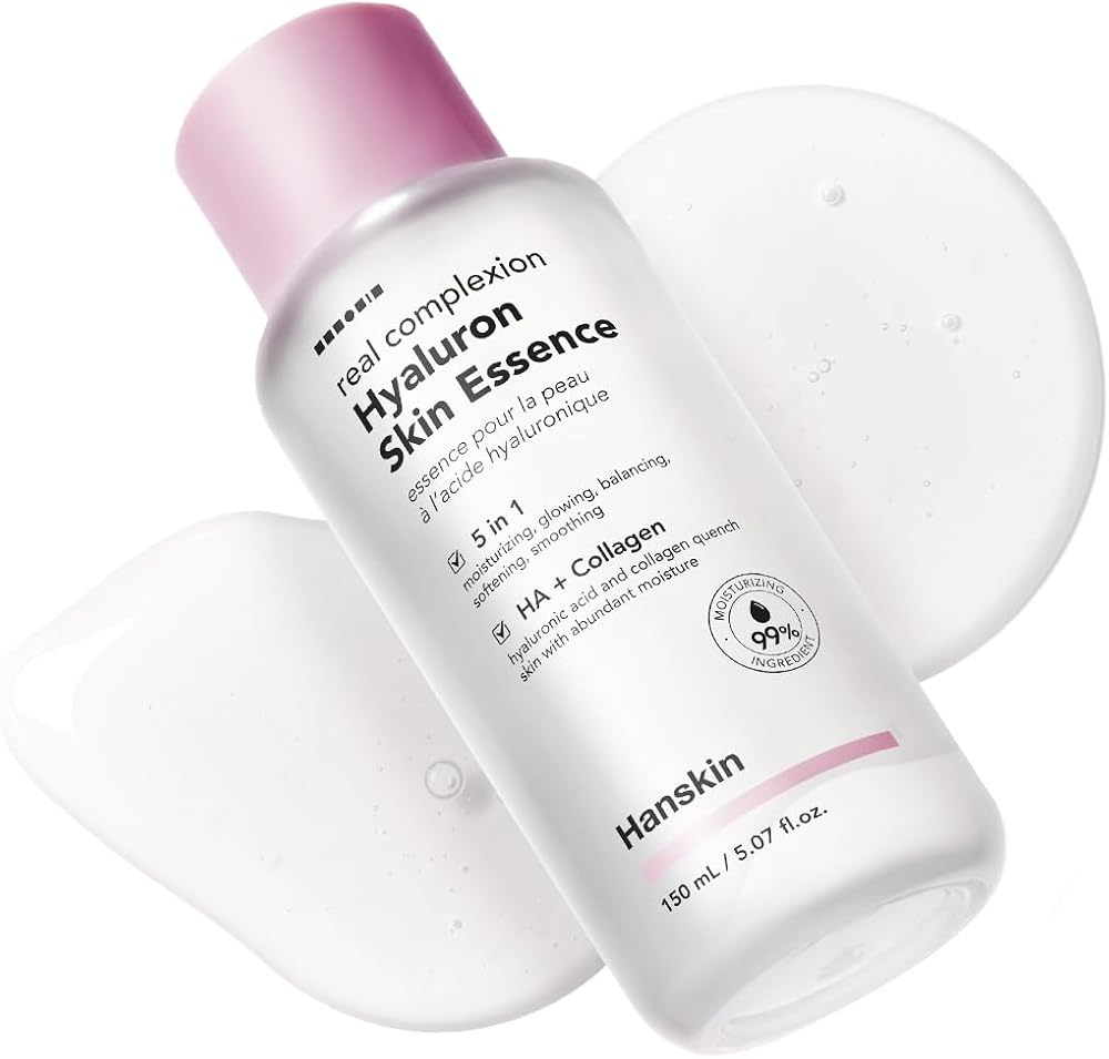 Hanskin Hyaluron Skin Essence, Hyaluronic Acid Toner, Dry Skin, 5.07 fl oz - Personal Care