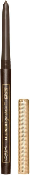 L'Oreal Paris Makeup Eyeliner, Le Liner Signature Mechanical Easy-Glide, Smudge Resistant Waterproof Eyeliner, Long Lasting Bold Color, Brown Denim, 0.011 oz, 1 count