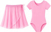 Moret Kids Girls' Ballet and Dance 2-Pack Dance Outfit Set - Pink Chiffon Wrap Skirt & Sho - Image 1