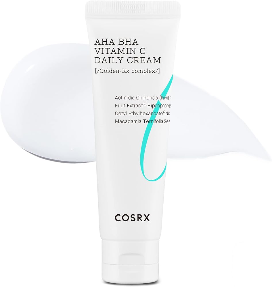 Cosrx AHA BHA Vitamin C Daily Face Cream, Anti Aging Plumping, 1.69 fl oz - Personal Care