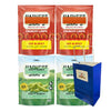 Big Top Deals USA Blue Paper Bag Bundle, 5.25x3.2x8, with Snaps Veggie Chips Zesty Ranch & - Image 4