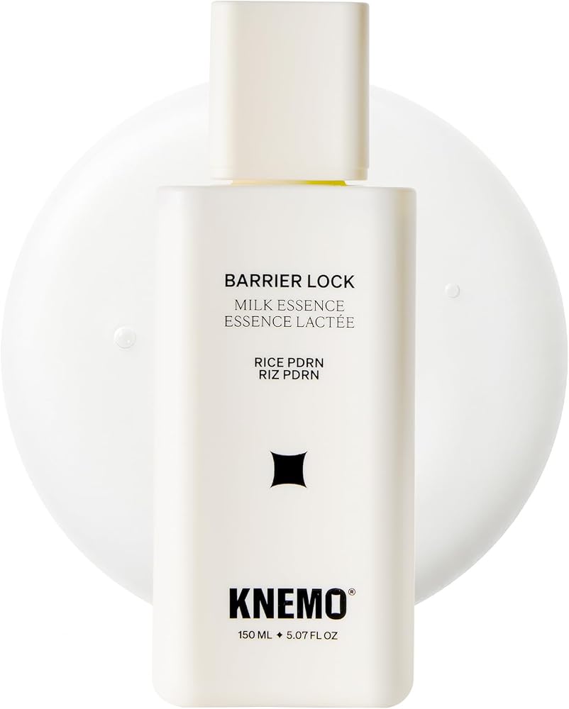 Knemo BARRIER LOCK Rice PDRN Milk Essence - Intense Hydrating Barrier Repair Milky Toner with 6 Ceramides Deep Moisture for Dry, Sensitive, & Irritated Skin