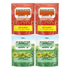 Big Top Deals USA Blue Paper Bag Bundle, 5.25x3.2x8, with Snaps Veggie Chips Zesty Ranch & - Image 5
