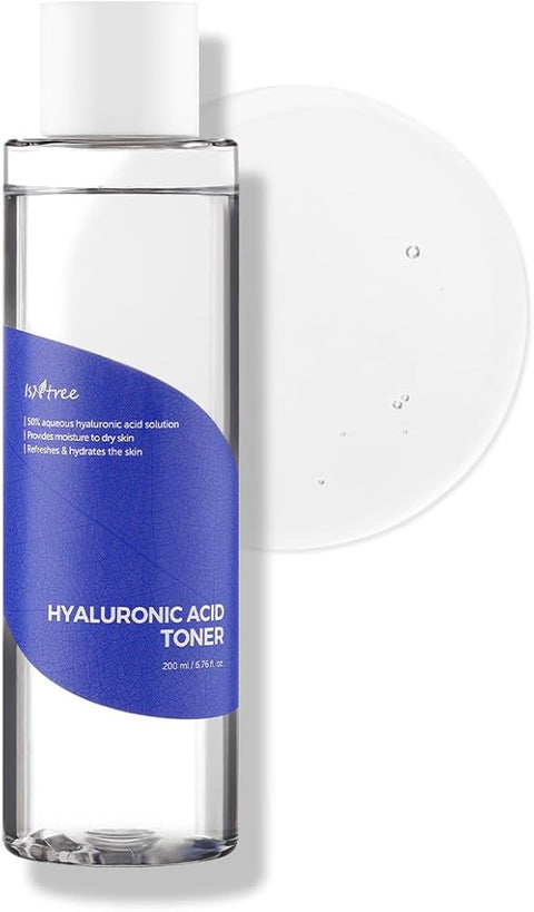 Isntree Hyaluronic Acid Toner 200ml, 6.76 fl oz | Korean Skincare | Deep Hydration | Non-Sticky | Mild Formula | for Dry & Sensitive Skin | Daily Moisturizing Toner